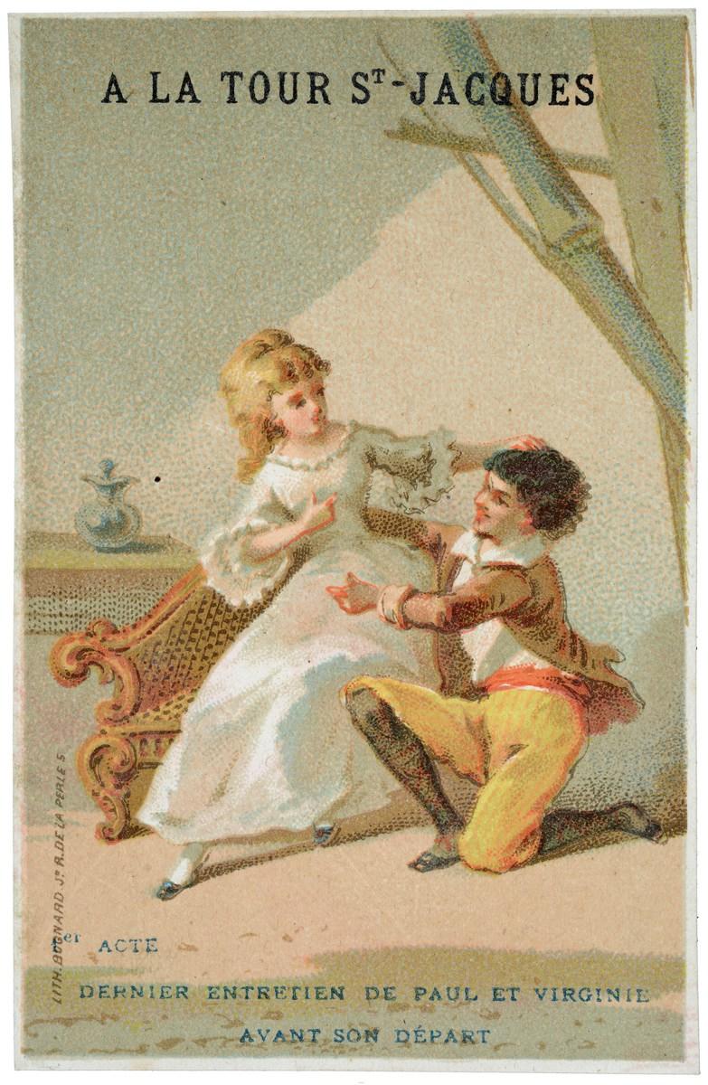 1er ACTE / DERNIER ENTRETIEN DE PAUL ET VIRGINIE / AVANT SON DEPART (titre inscrit)