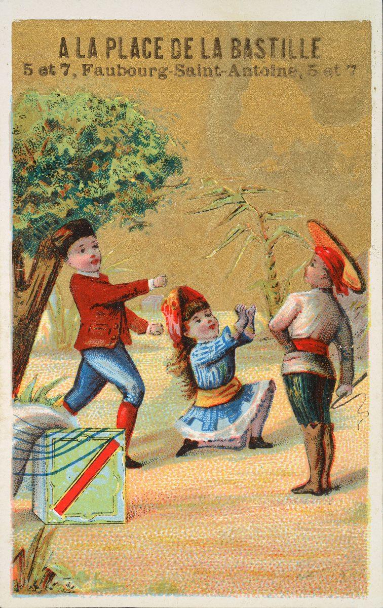 Garçon et Fille, Voyage en ballon, une boîte à biscuit comme nacelle N° 5 (titre factice)