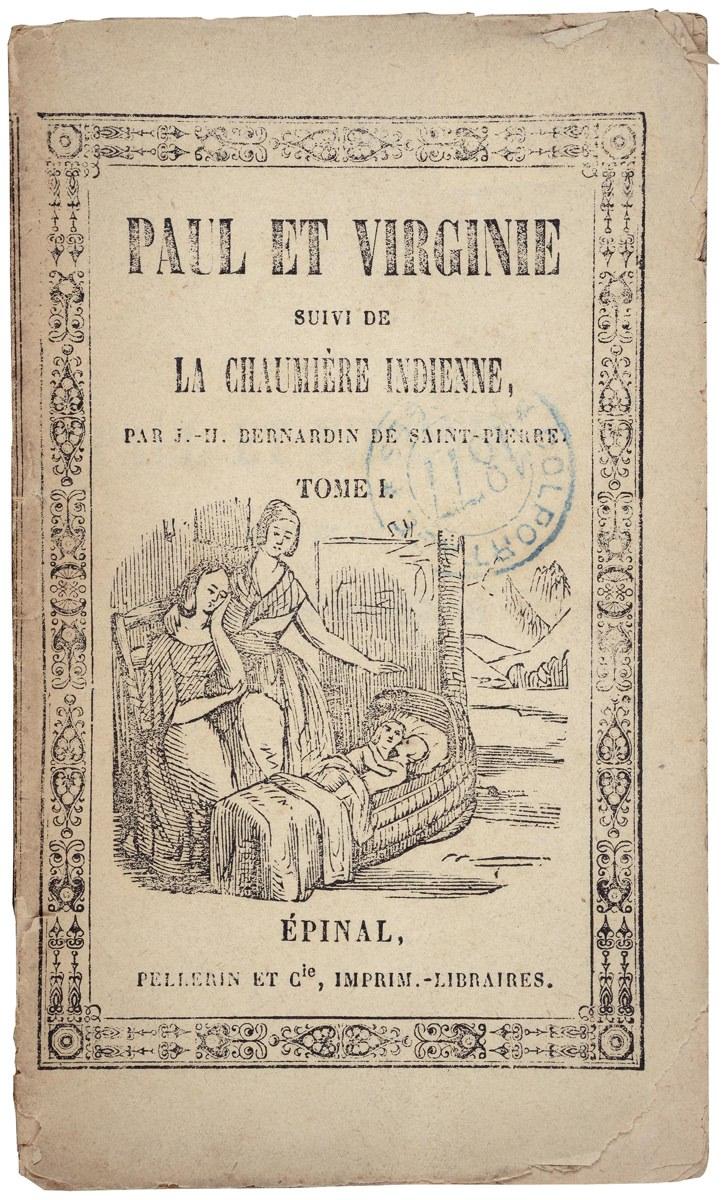 PAUL ET VIRGINIE / SUIVI DE / LA CHAUMIERE INDIENNE, / PAR J.-H. BERNARDIN DE SAINT-PIERRE. / TOME I. (titre inscrit)