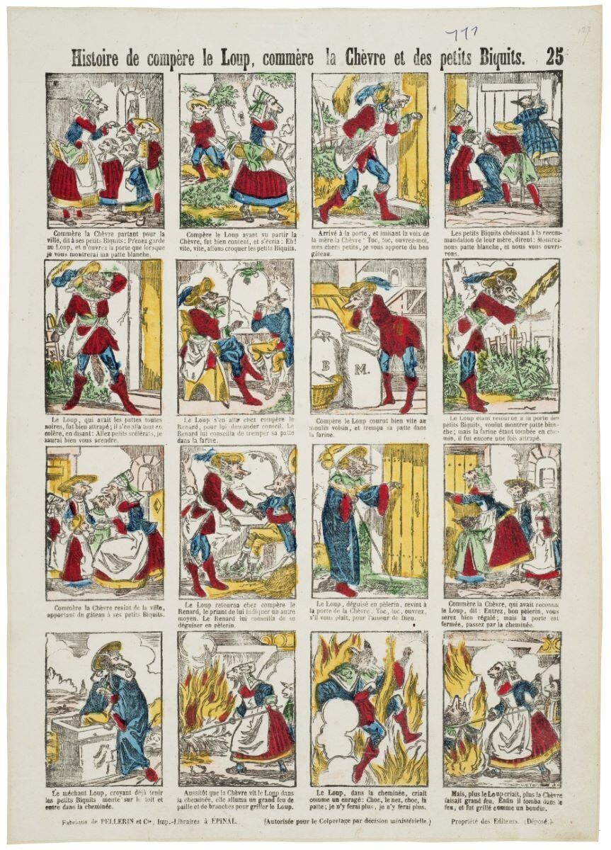 Histoire de compère le Loup, commère la Chèvre et des petits Biquits. 25 (titre inscrit)