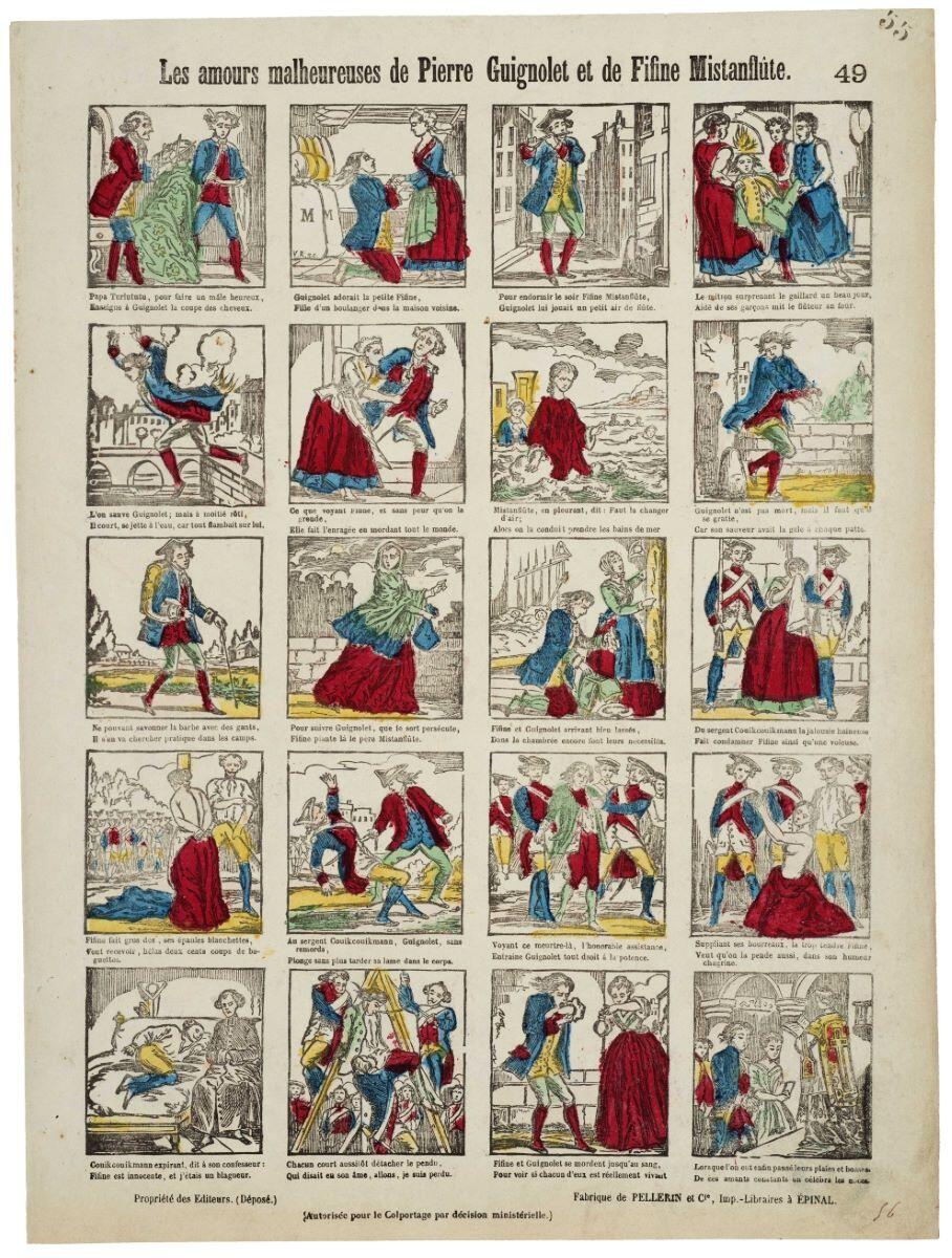 Les amours malheureuses de Pierre Guignolet et de Fifine Mistanflûte. 49 (titre inscrit)