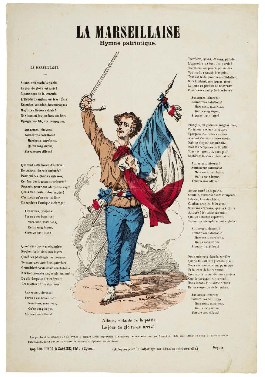 LA MARSEILLAISE / Hymne patriotique. (titre inscrit)