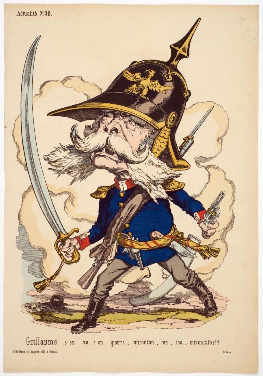 Actualité. N°. 30. / Guillaume s'en va t'en guerre, mironton, ton, ton, mirontaine !!! (titre inscrit)