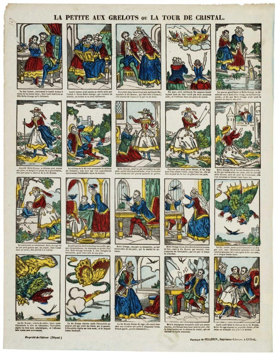 LA PETITE AUX GRELOTS OU LA TOUR DE CRISTAL. (titre inscrit)