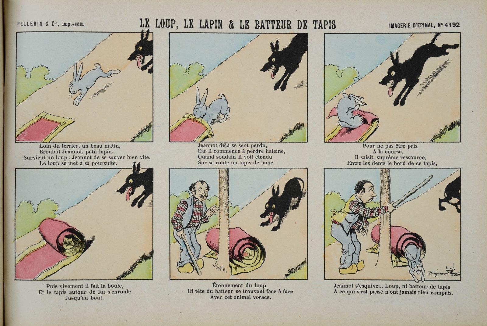 LE LOUP, LE LAPIN & LE BATTEUR DE TAPIS (titre inscrit)