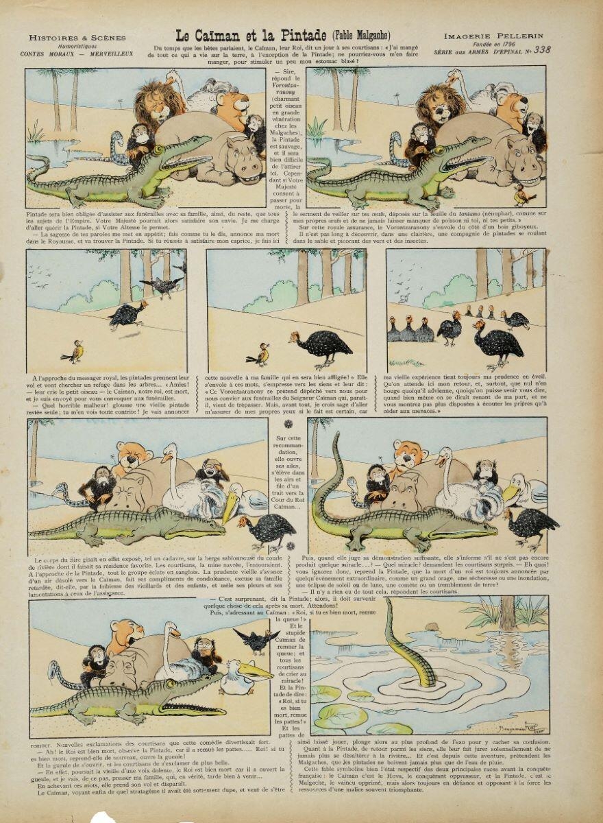 Le Caïman et la Pintade (Fable Malgache) (titre inscrit)