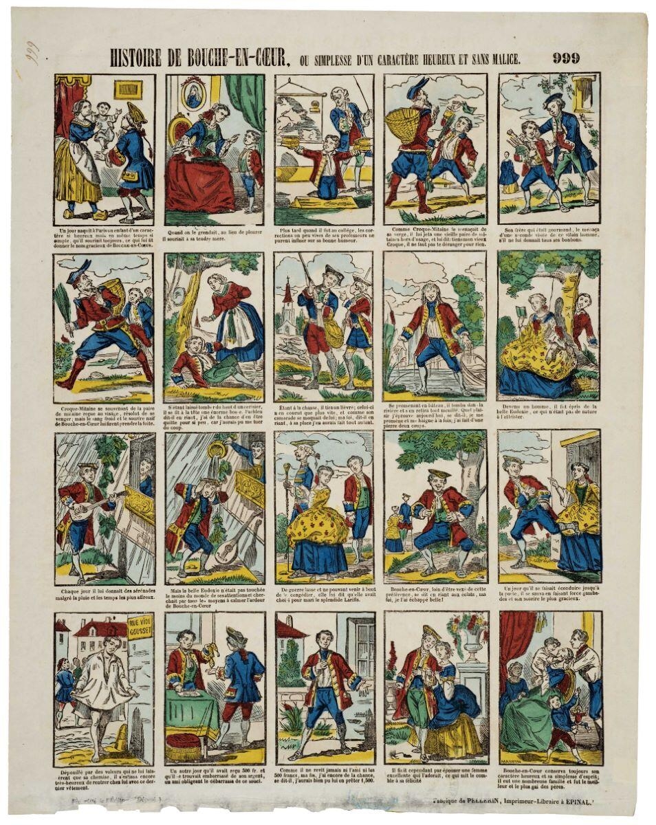 HISTOIRE DE BOUCHE-EN-COEUR, OU SIMPLESSE D'UN CARACTÈRE HEUREUX ET SANS MALICE. 999 (titre inscrit)