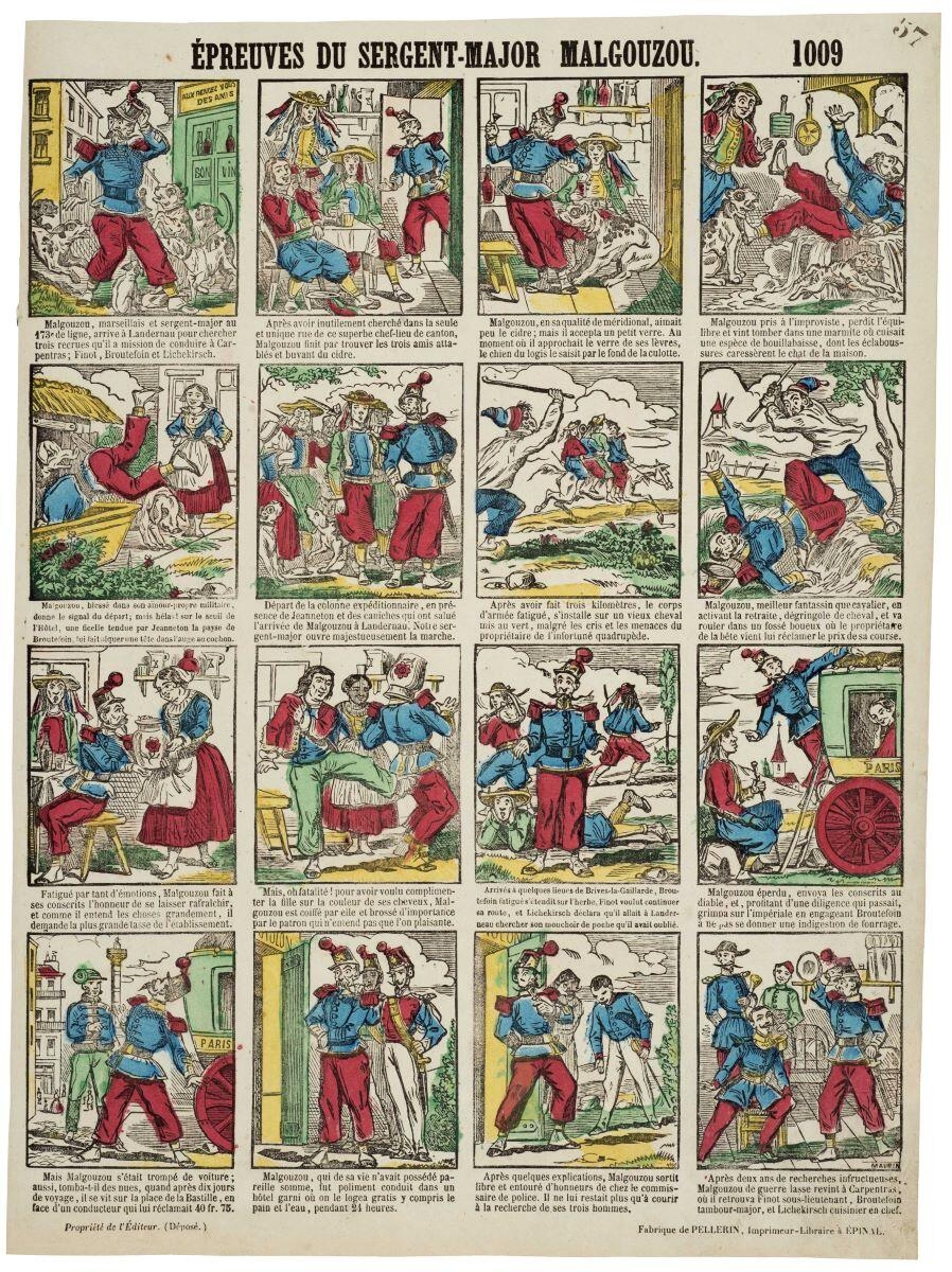 ÉPREUVES DU SERGENT-MAJOR MALGOUZOU. 1009 (titre inscrit)