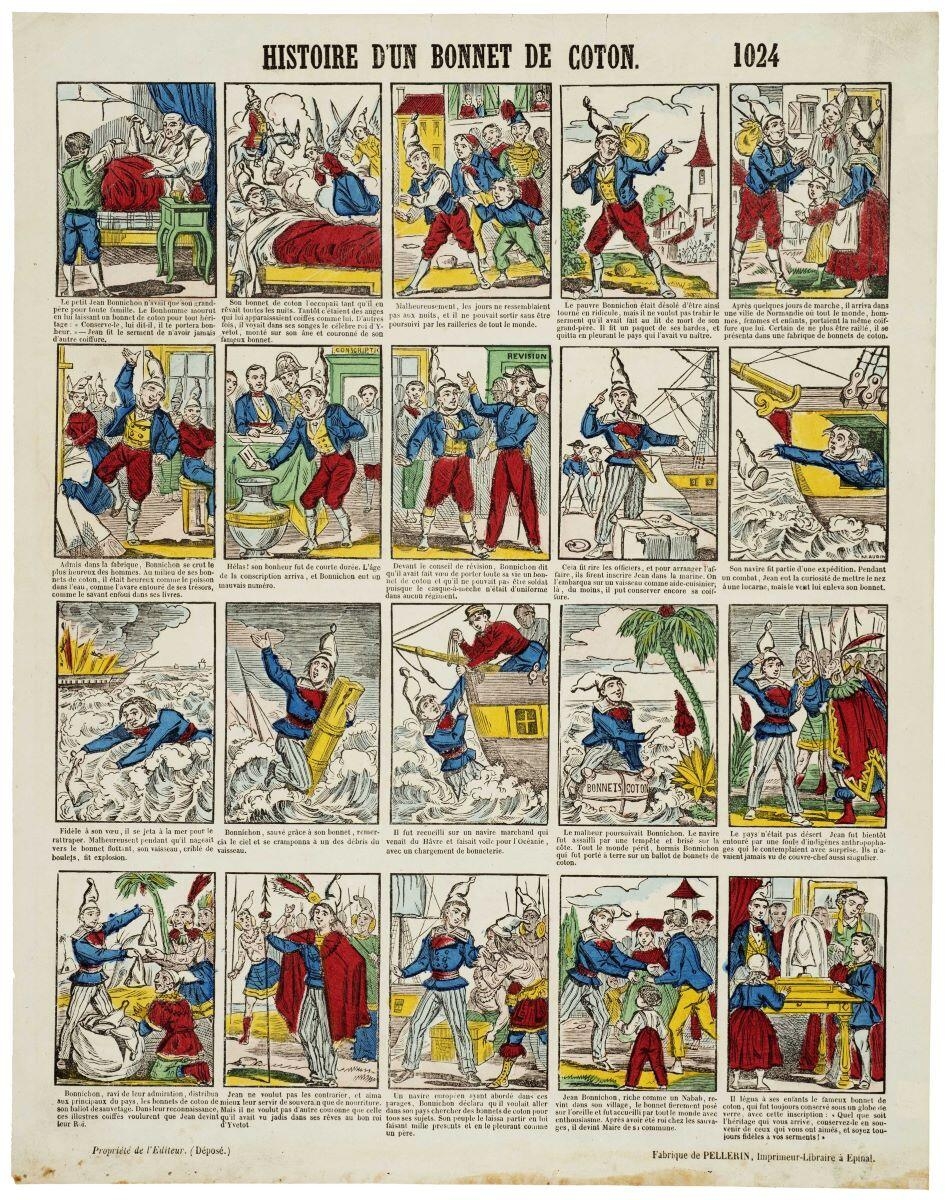 HISTOIRE D'UN BONNET DE COTON. 1024 (titre inscrit)