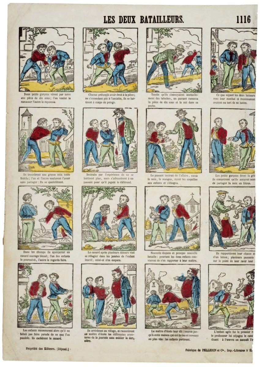 LES DEUX BATAILLEURS. 1116 (titre inscrit)