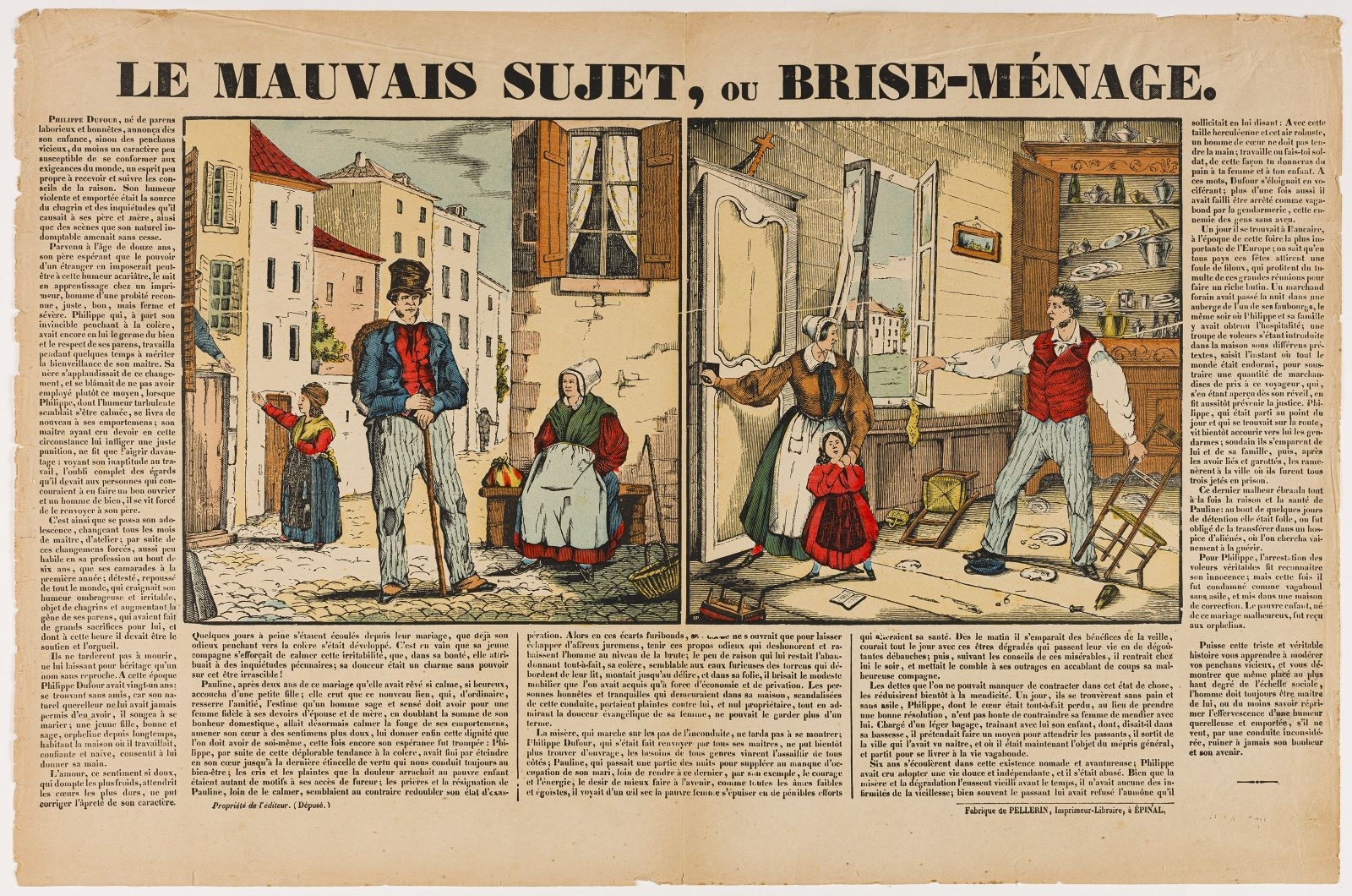 LE MAUVAIS SUJET, OU BRISE-MÉNAGE. (titre inscrit)
