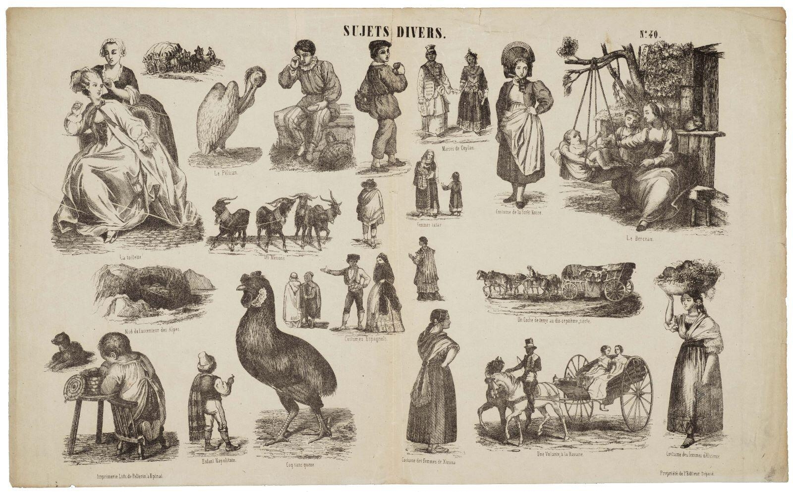 SUJETS DIVERS. N°. 40. (titre inscrit)