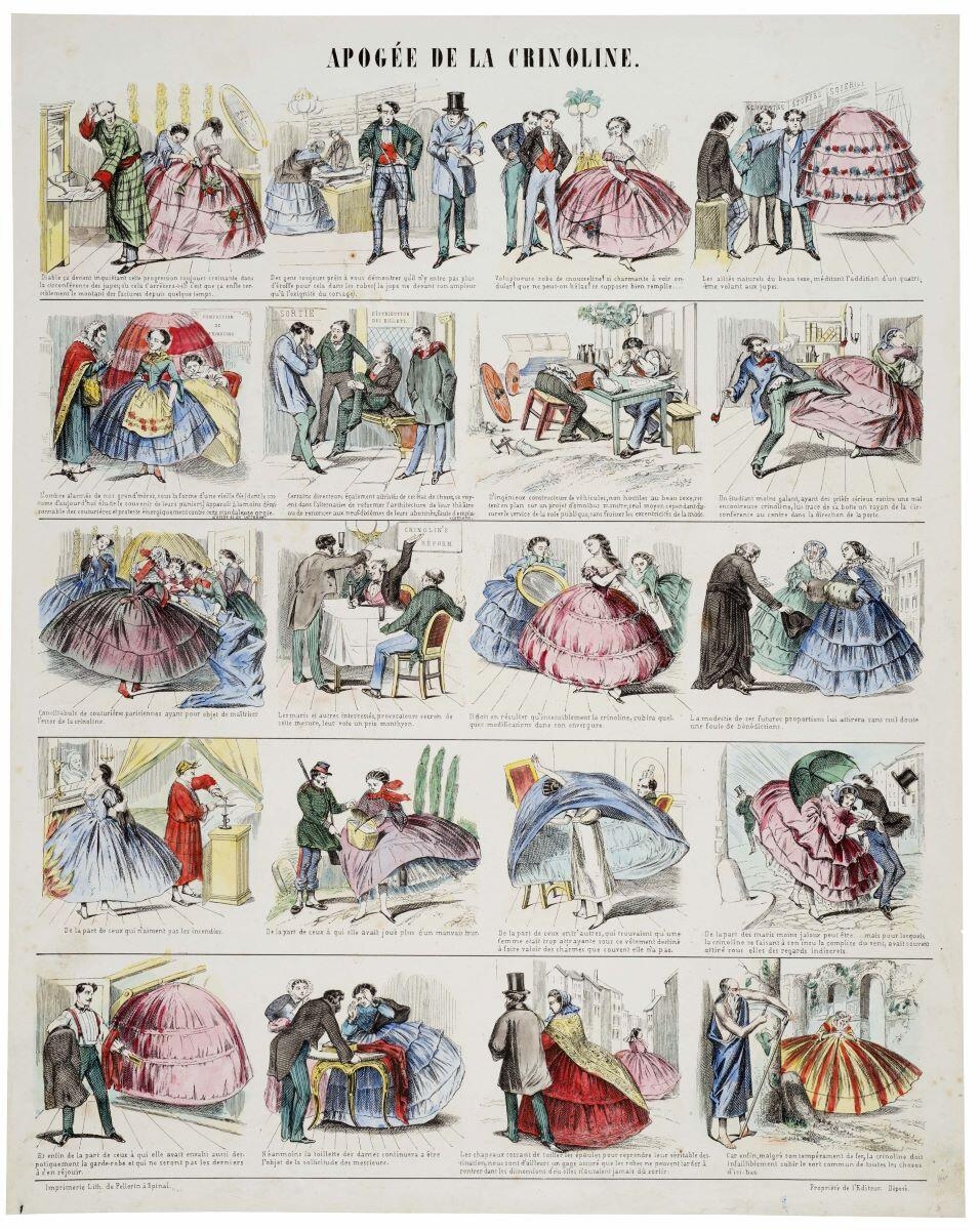 APOGÉE DE LA CRINOLINE. (titre inscrit)