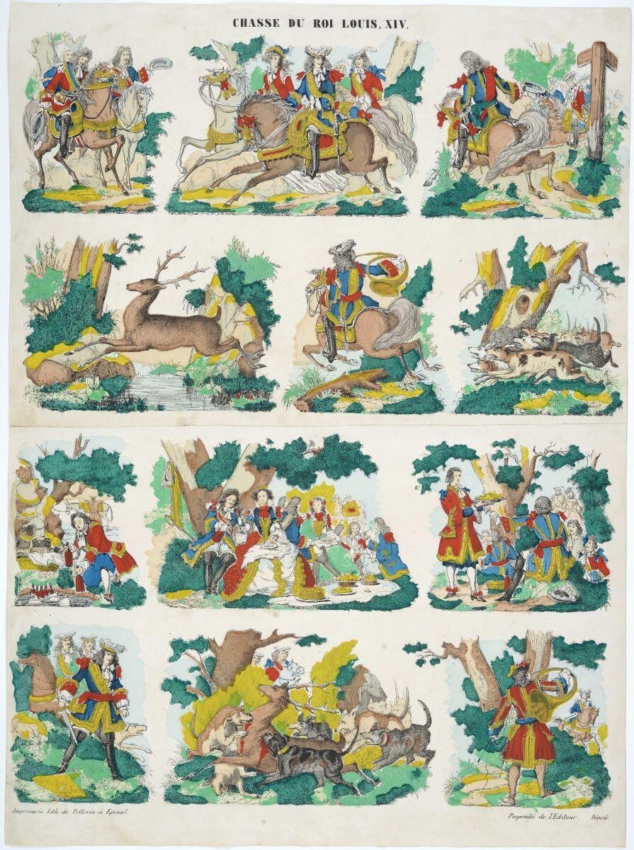 CHASSE DU ROI LOUIS, XIV. (titre inscrit)
