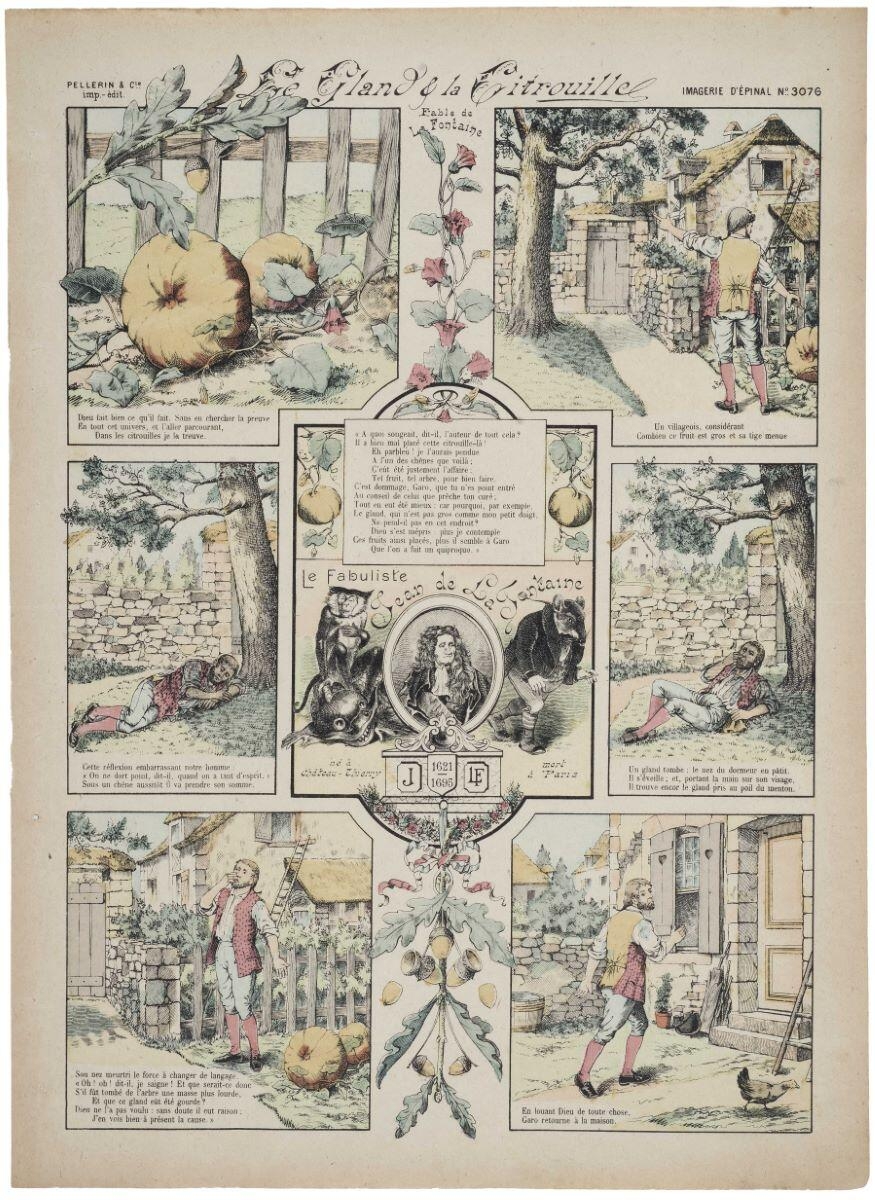 Le Gland & la Citrouille / Fable de La Fontaine (titre inscrit)