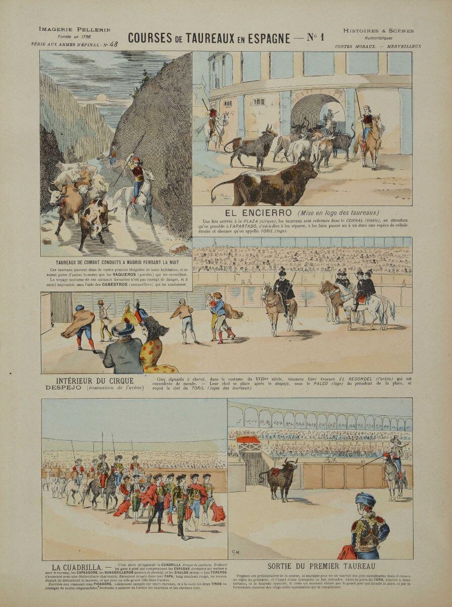 COURSES DE TAUREAUX EN ESPAGNE - N°1 (titre inscrit)