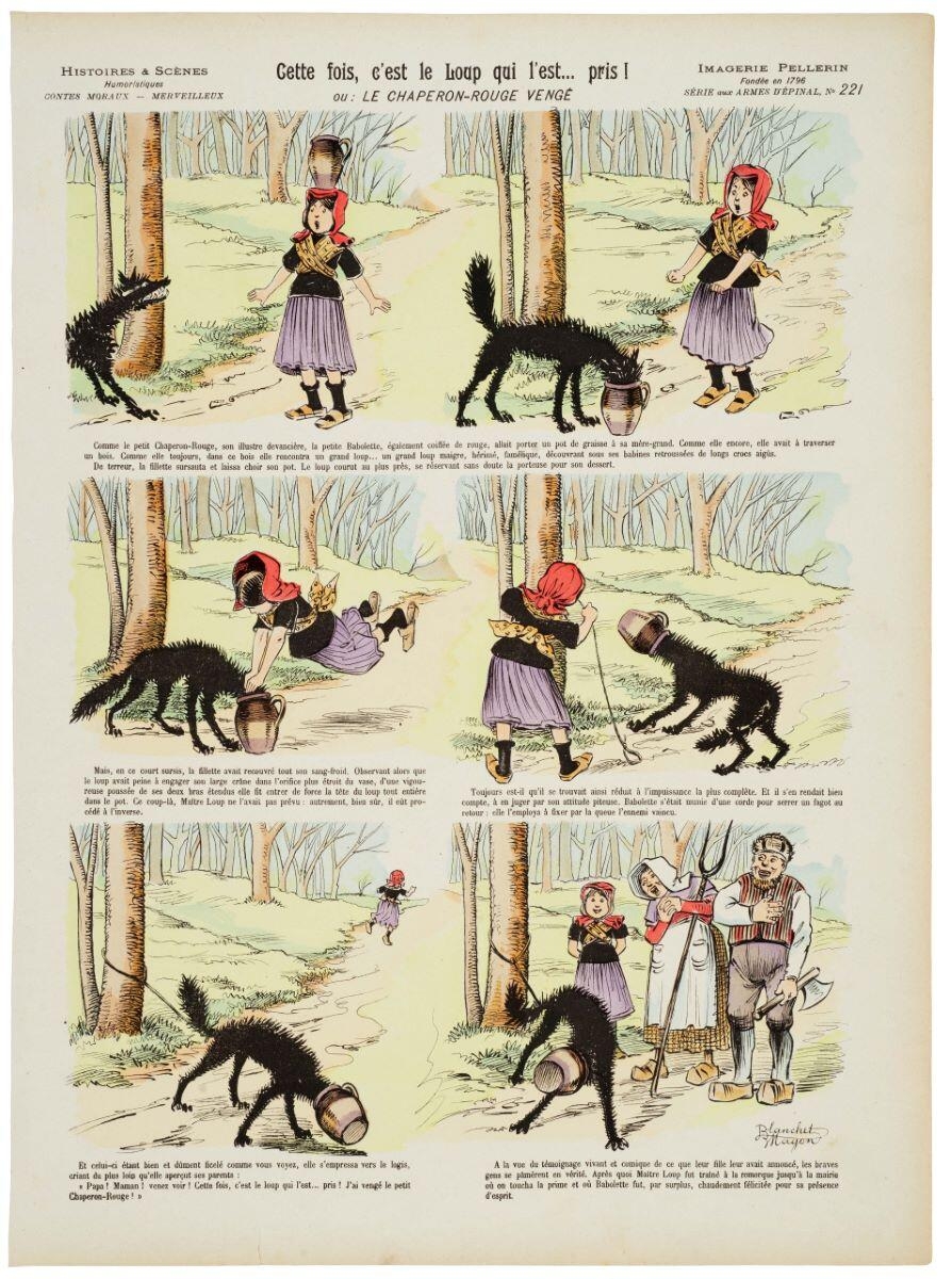 Cette fois, c'est le Loup qui l'est… pris ! / ou : LE CHAPERON-ROUGE VENGÉ (titre inscrit)