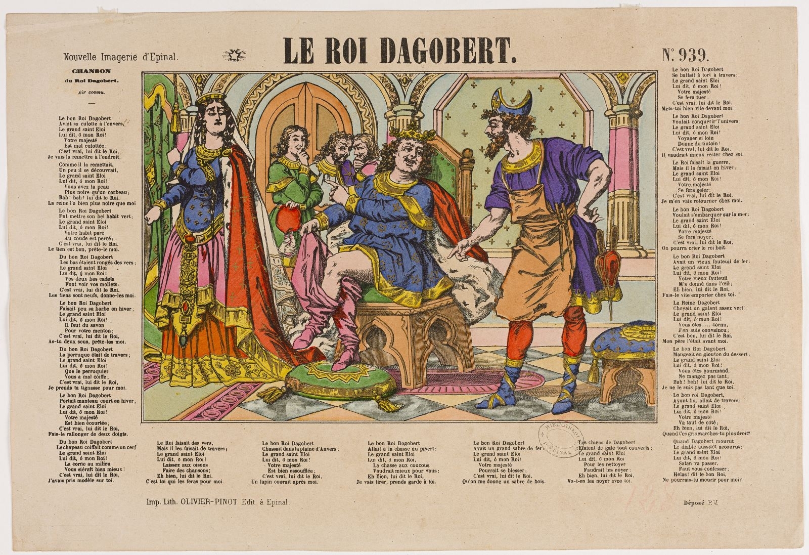 LE ROI DAGOBERT. N°.939. (titre inscrit)
