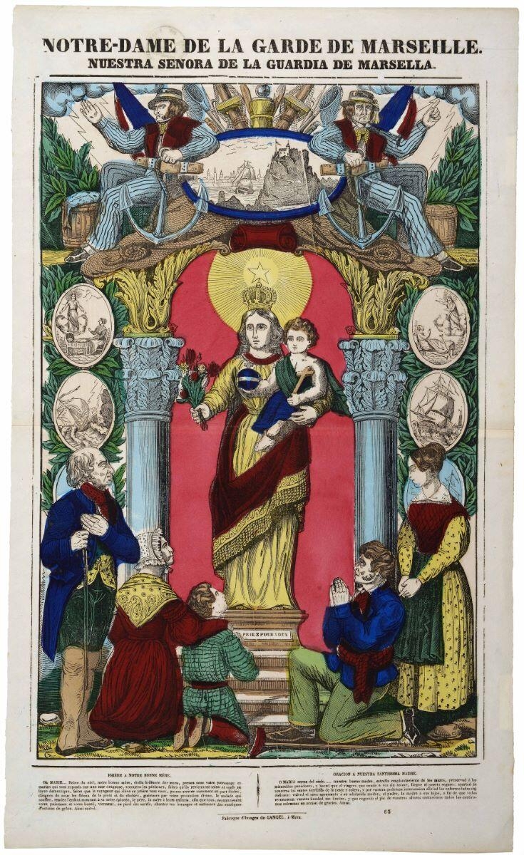 NOTRE-DAME DE LA GARDE DE MARSEILLE. / 65 (titre inscrit, fr. esp.)
