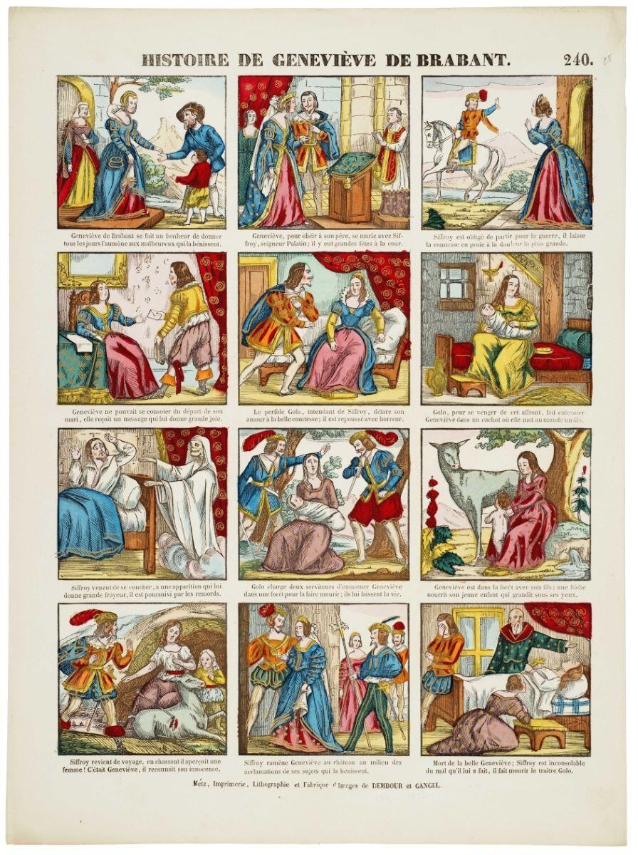 HISTOIRE DE GENEVIÈVE DE BRABANT. 240. (titre inscrit)