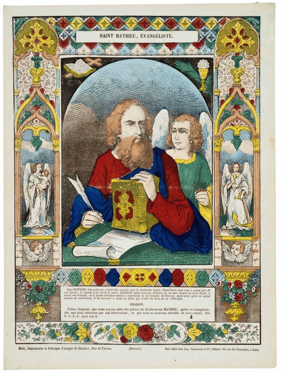 SAINT MATHIEU, ÉVANGÉLISTE. 4 (titre inscrit)