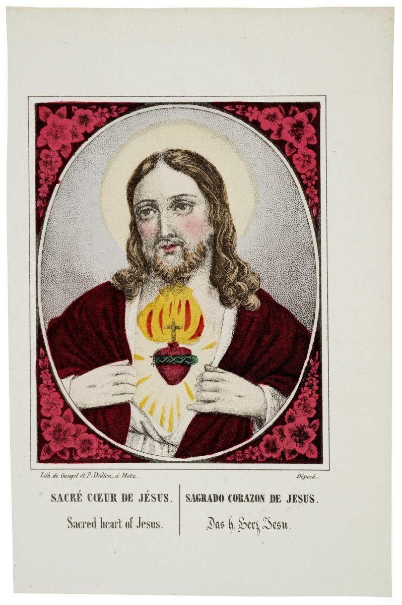 SACRÉ CŒUR DE JÉSUS. (titre inscrit, fr., esp., ang., all.)