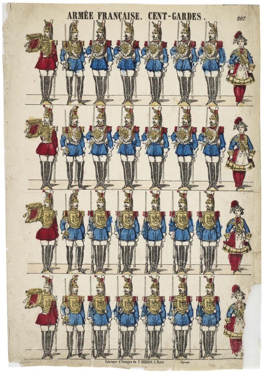 ARMÉE FRANÇAISE. CENT-GARDES. / 207 (titre inscrit)
