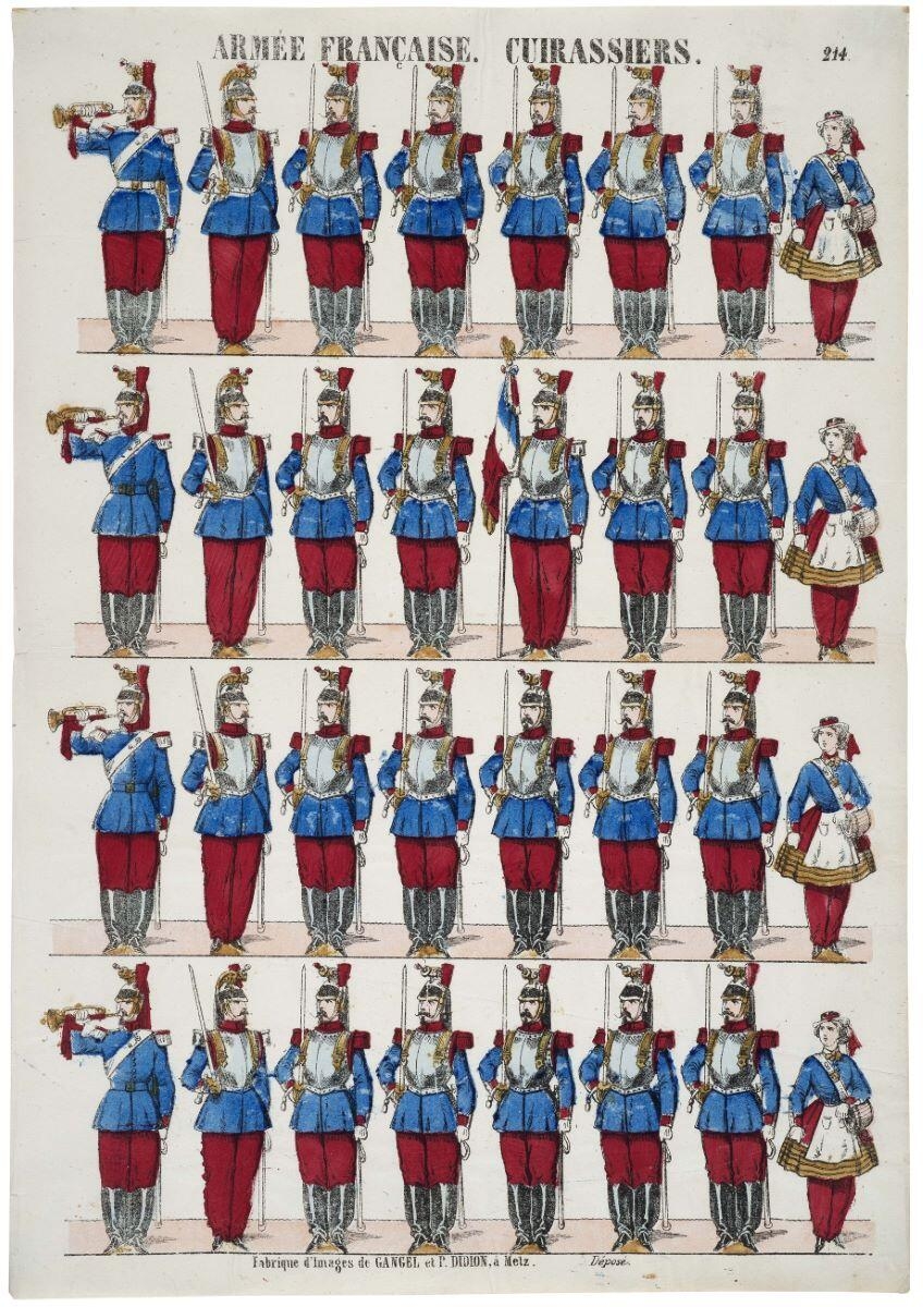 ARMÉE FRANÇAISE. CUIRASSIERS. 214. (titre inscrit)