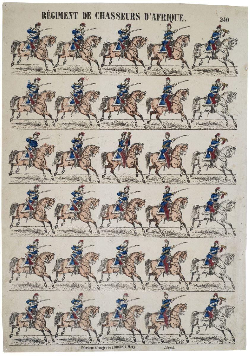 RÉGIMENT DE CHASSEURS D'AFRIQUE. 240 (titre inscrit)