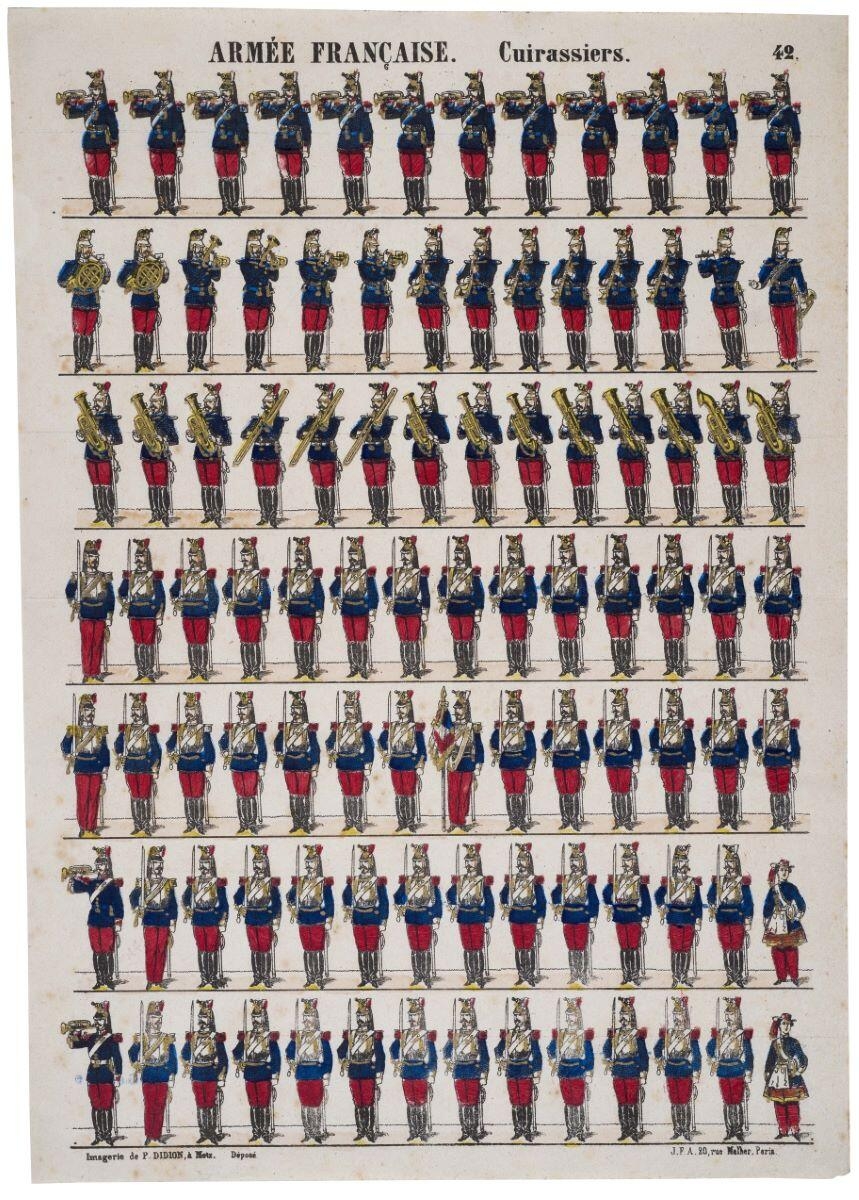 ARMÉE FRANÇAISE. Cuirasssiers. 42. (titre inscrit)