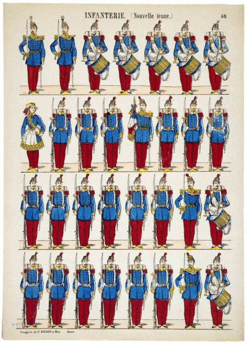 INFANTERIE. (Nouvelle Tenue.) 40. (titre inscrit)