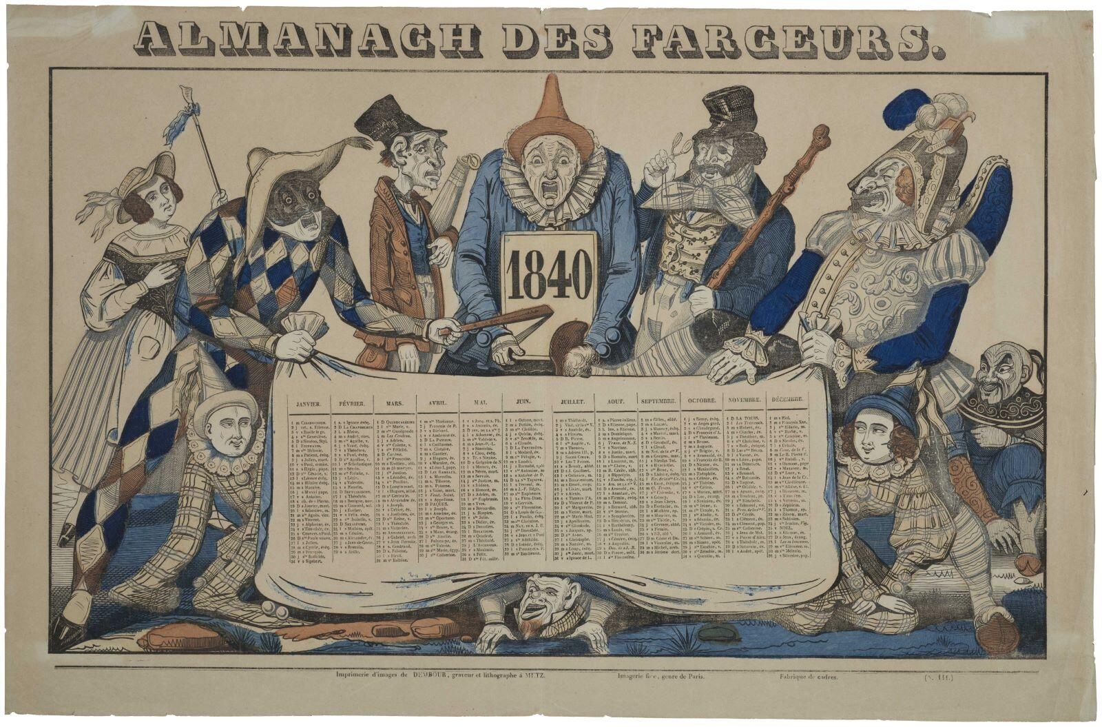 ALMANACH DES FARCEURS. / 1840 (N. 111.) (titre inscrit)