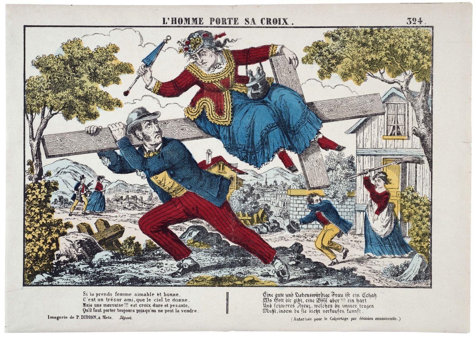 L'HOMME PORTE SA CROIX. 324. (titre inscrit)