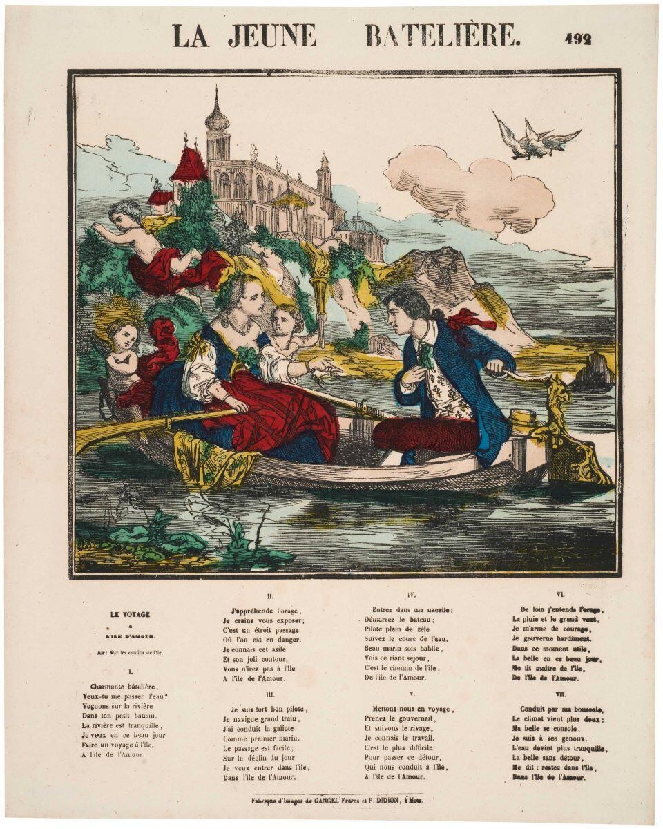 LA JEUNE BATELIÈRE. / 492 (titre inscrit)