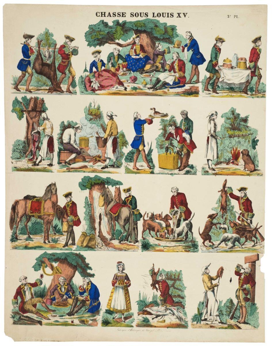 CHASSE SOUS LOUIS XV. 3e. PL. (titre inscrit)
