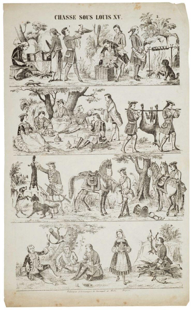 CHASSE SOUS LOUIS XV. 5. (titre inscrit)