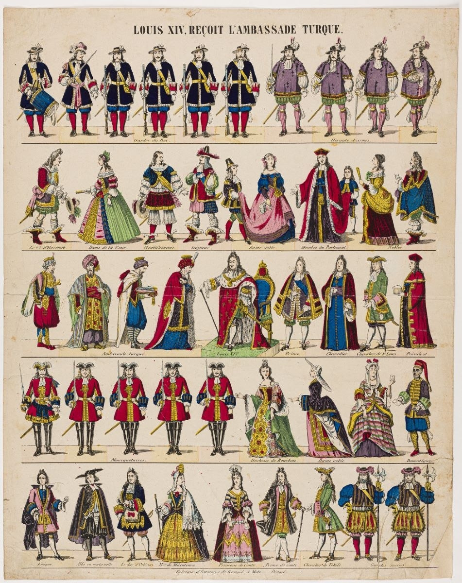 LOUIS XIV, REÇOIT L'AMBASSADE TURQUE. (titre inscrit)