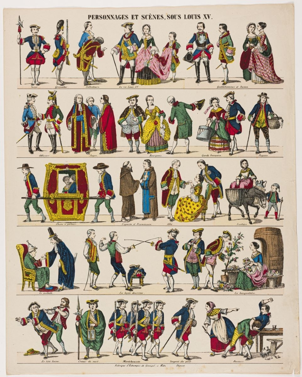 PERSONNAGES ET SCÈNES, SOUS LOUIS XV. (titre inscrit)