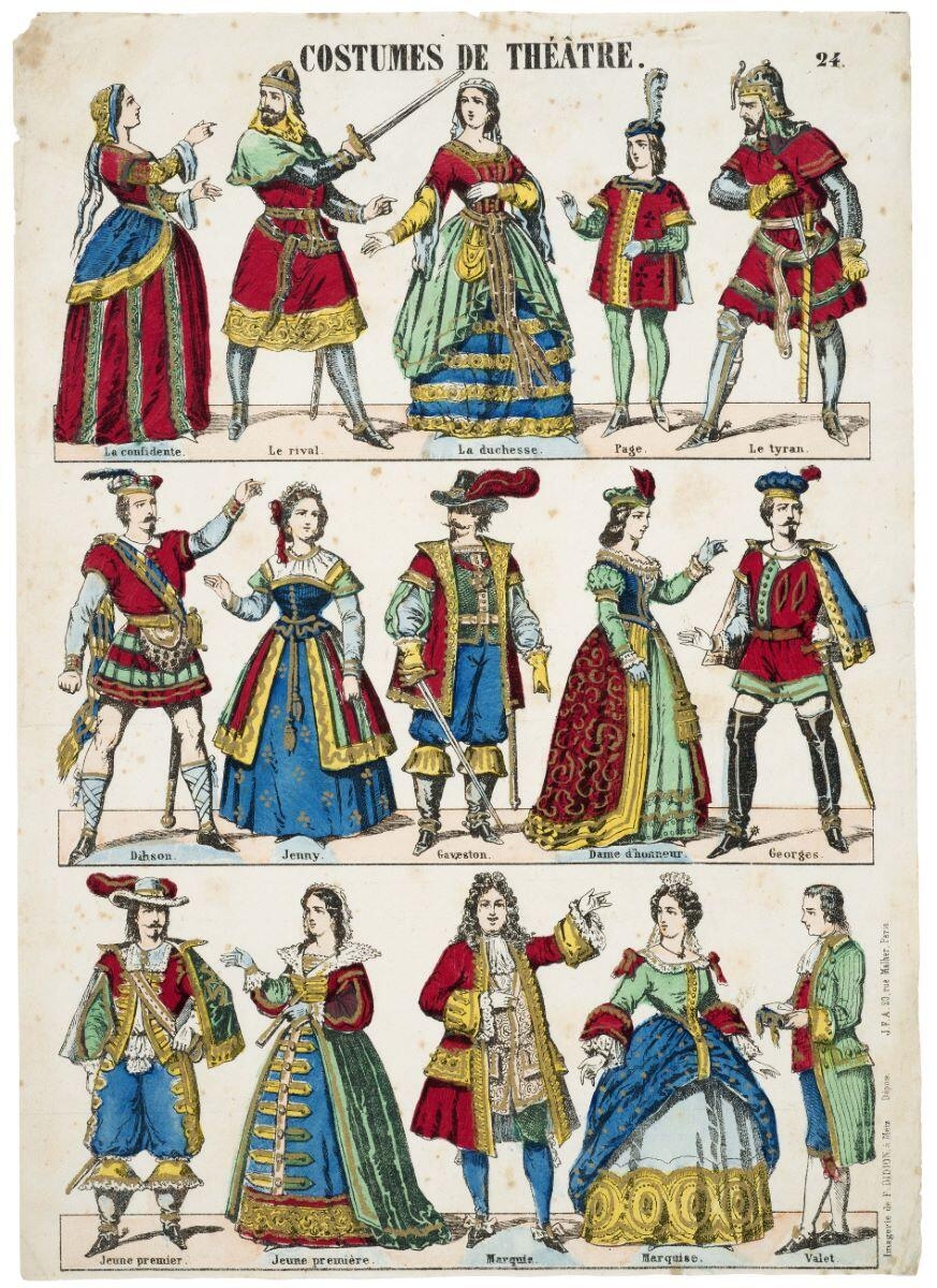 COSTUMES DE THÉÂTRE. 24. (titre inscrit)