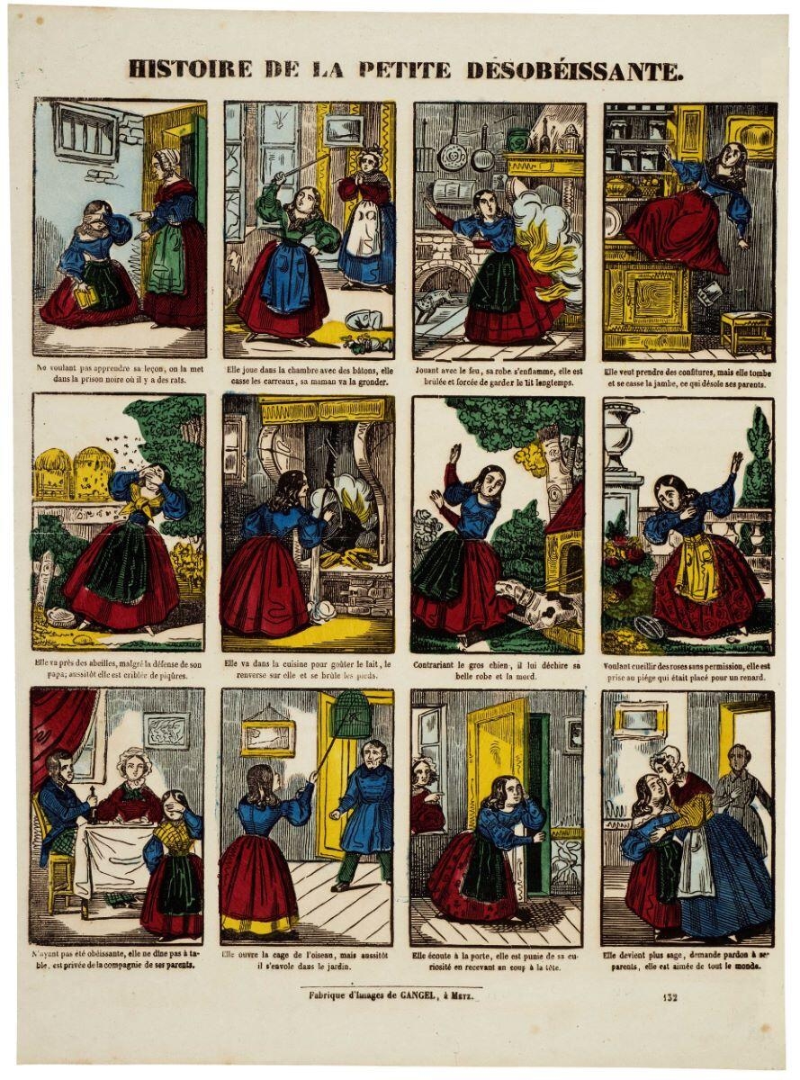 HISTOIRE DE LA PETITE DÉSOBÉISSANTE. / 132 (titre inscrit)