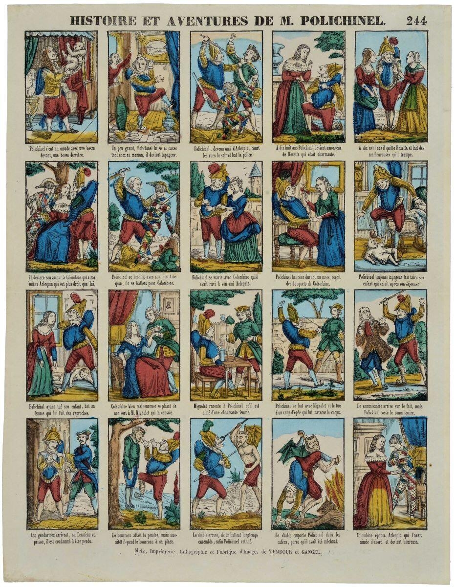 HISTOIRE ET AVENTURES DE M. POLICHINEL. 244 (titre inscrit)