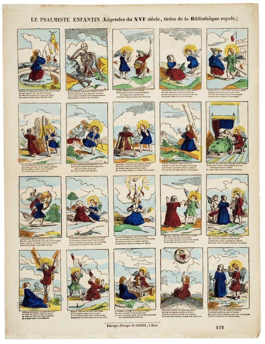 LE PSALMISTE ENFANTIN (Légendes du XVIe siècle, tirée de la Bibliothèque royale.) 421 (titre inscrit)