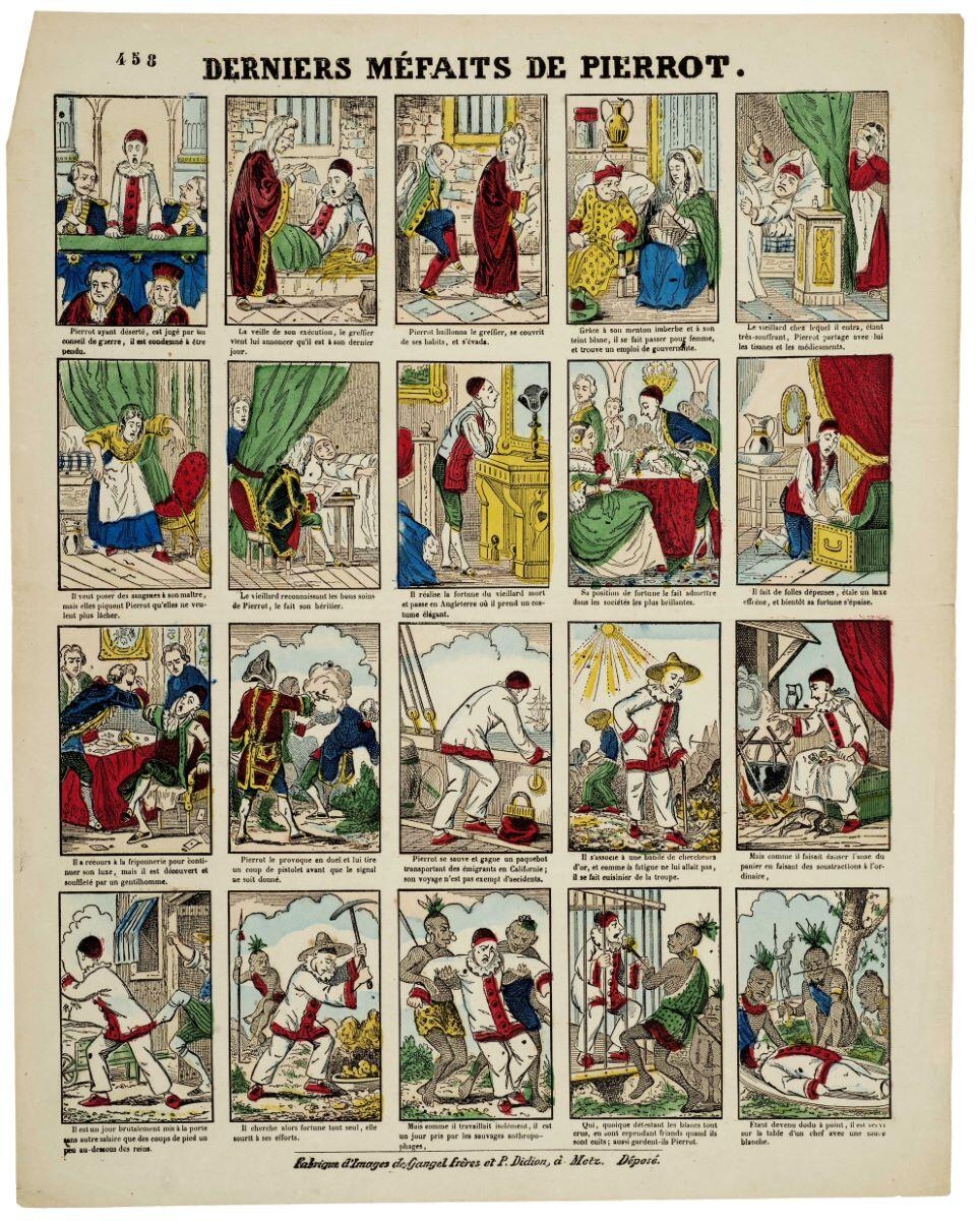 DERNIERS MÉFAITS DE PIERROT. 458 (titre inscrit)
