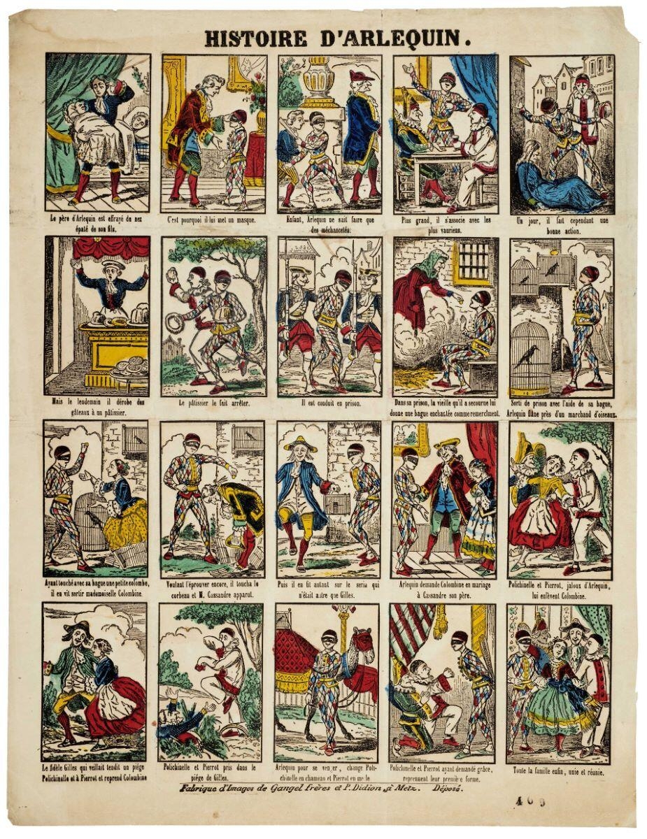 HISTOIRE D'ARLEQUIN. 469 (titre inscrit)