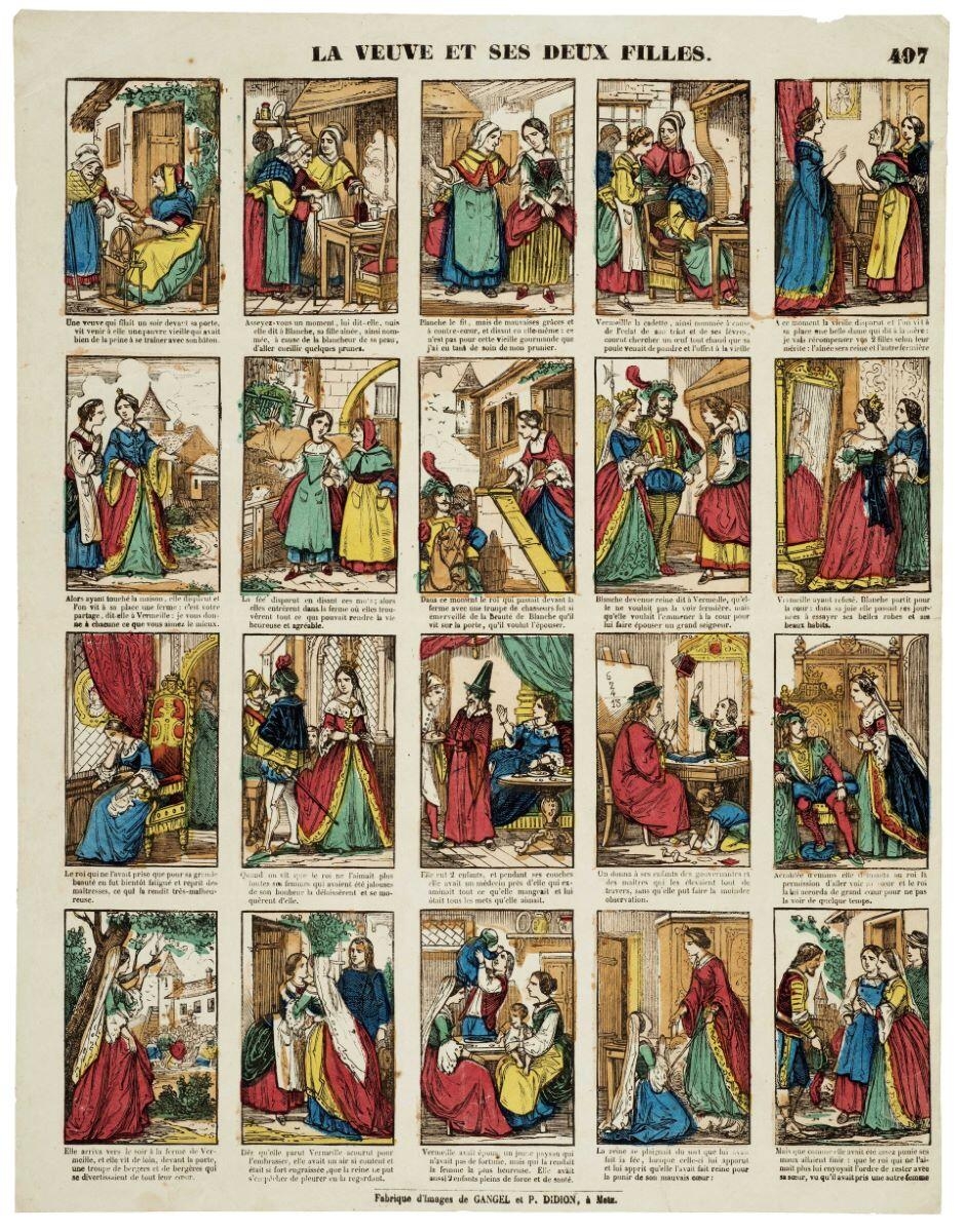 LA VEUVE ET SES DEUX FILLES. / 497