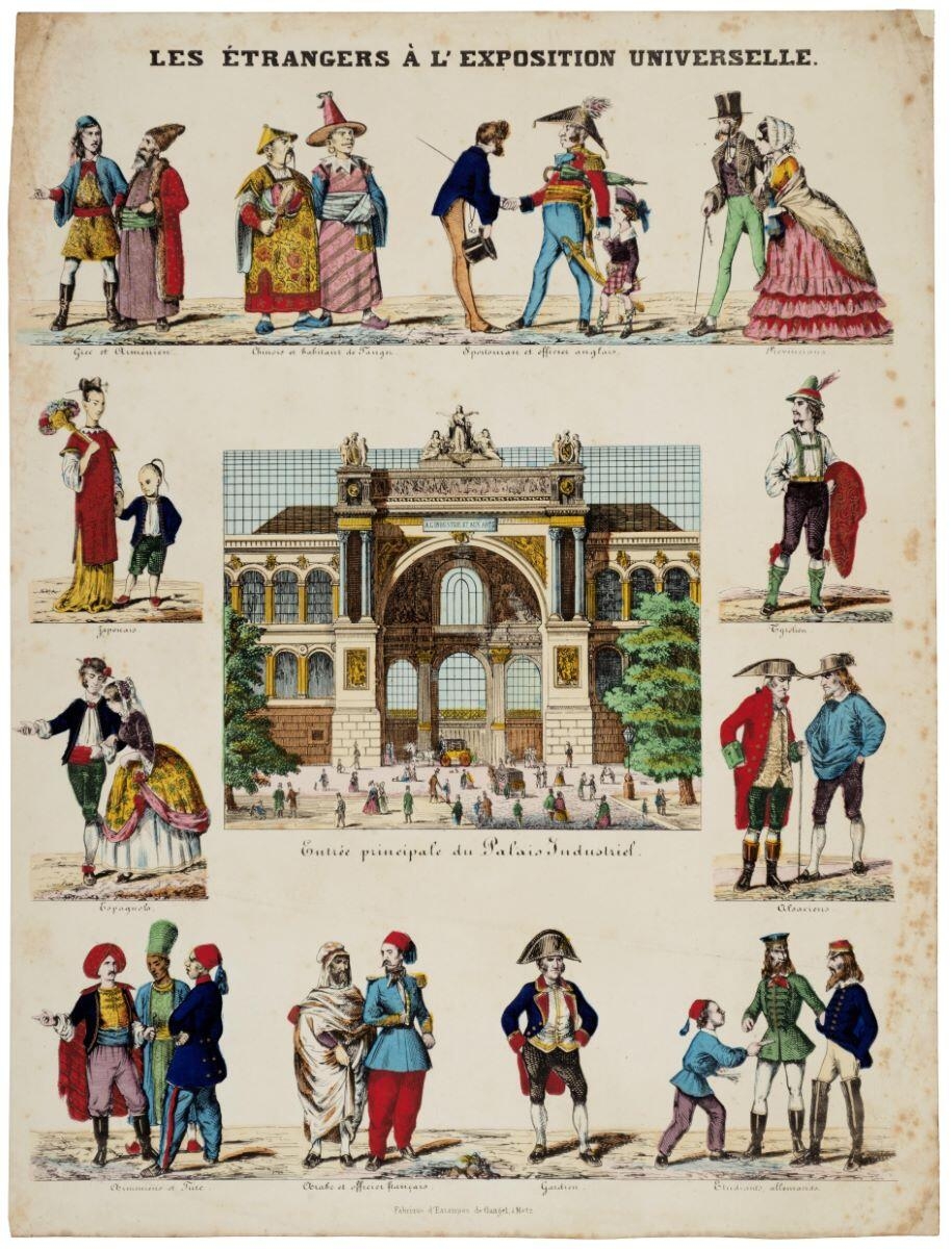 LES ÉTRANGERS À L'EXPOSITION UNIVERSELLE. (titre inscrit)