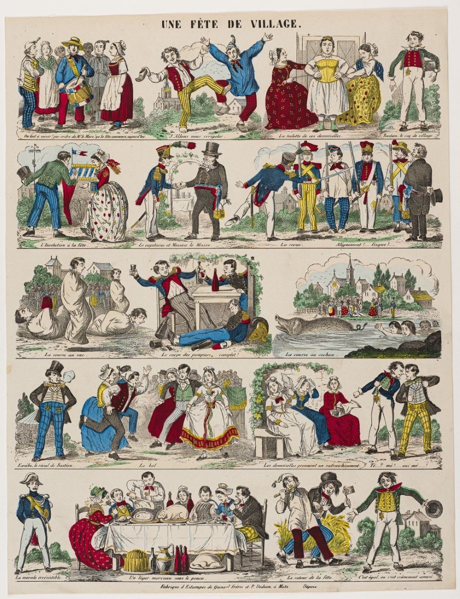 UNE FÊTE DE VILLAGE. (titre inscrit)