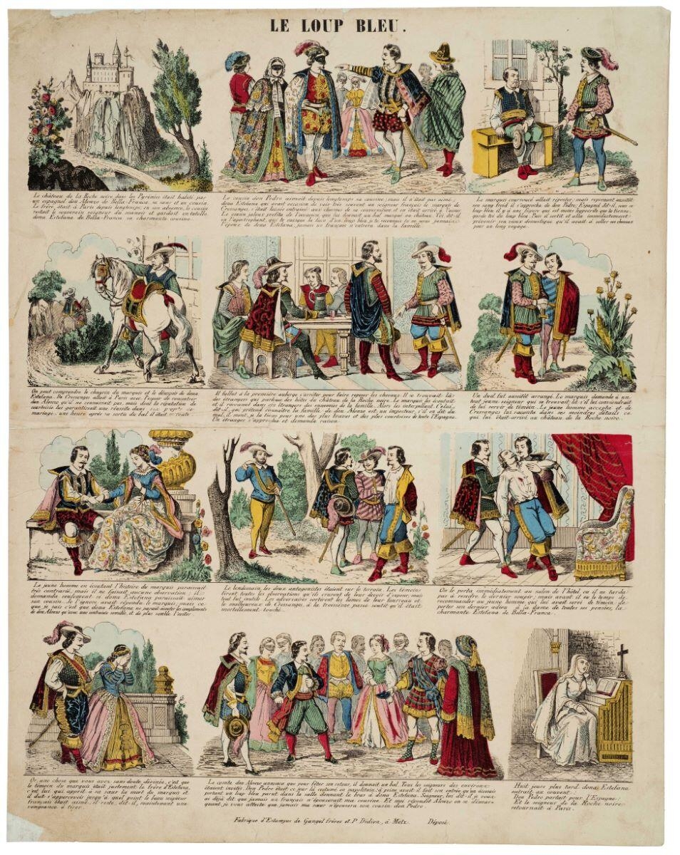 LE LOUP BLEU. (titre inscrit)