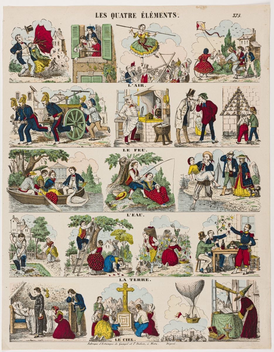 LES QUATRE ÉLÉMENTS. 375. (titre inscrit)