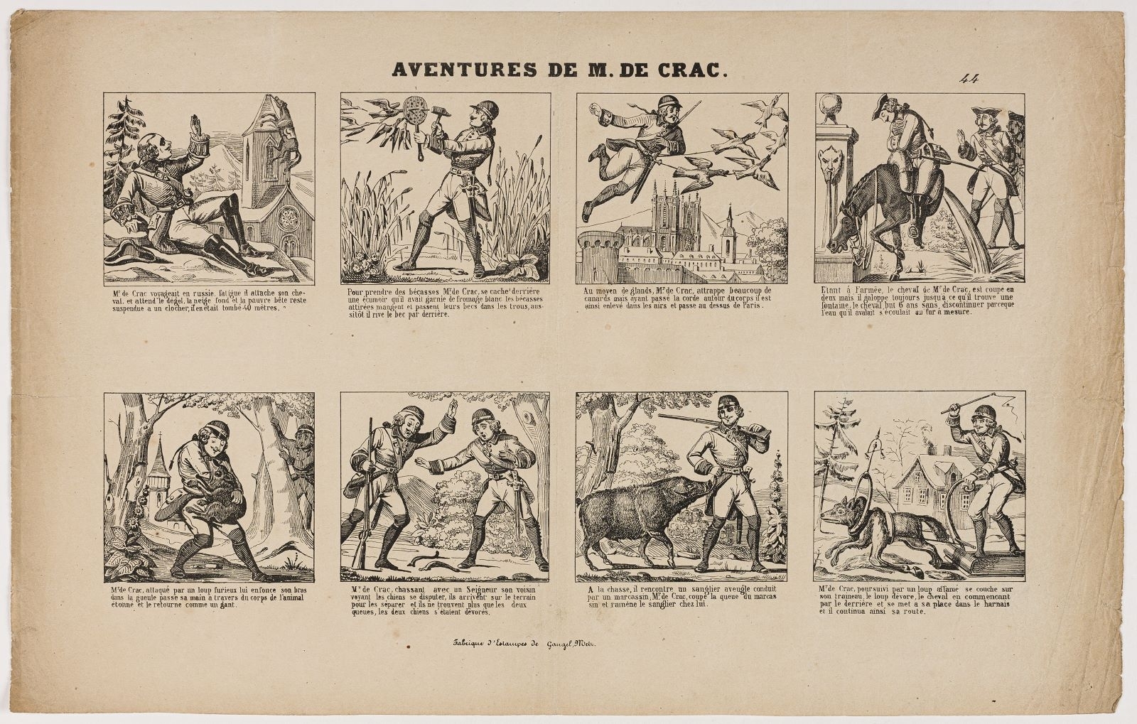 AVENTURES DE M. DE CRAC. 44 (titre inscrit)